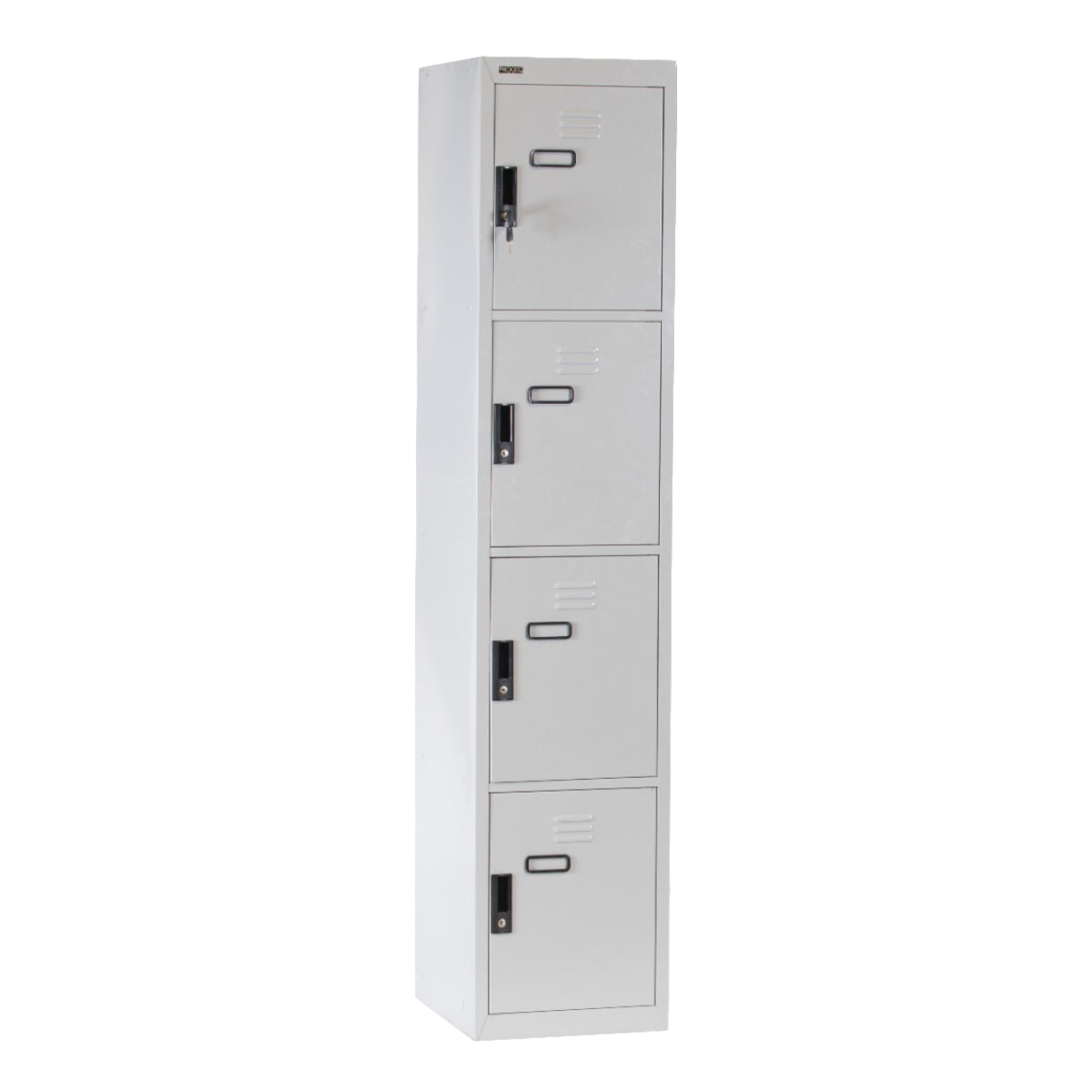 Rexel Locker, 180x37.5x46 cm, 4 Door, Grey