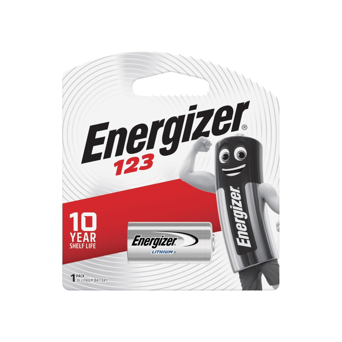 Energizer Lithium Battery CR123 3V 1/pack