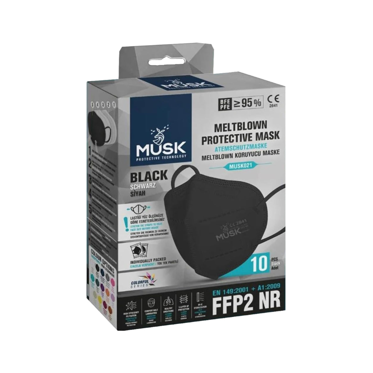 MUSK Meltblown Protective Mask FFP2 NR