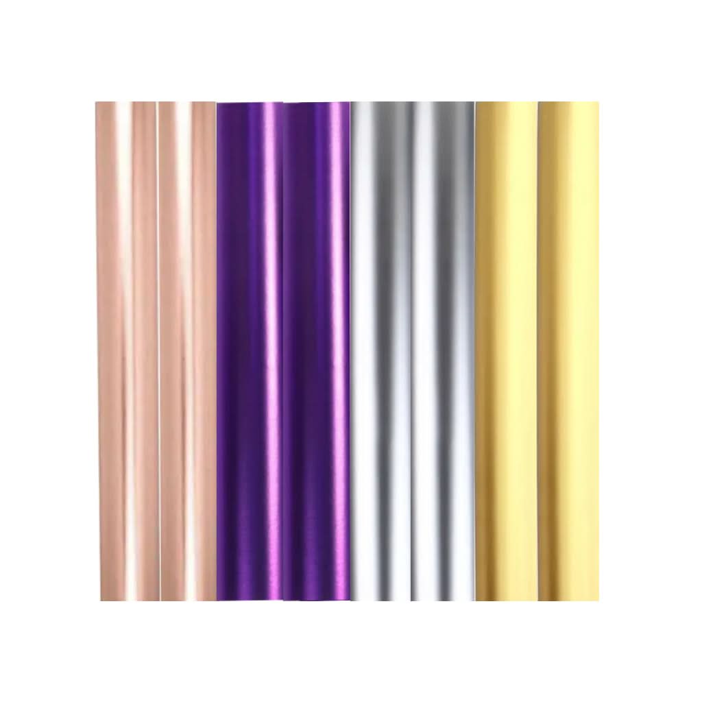 Aluminized Metallic Gift Wrapping Paper, 43cm x 3m, Various Colors