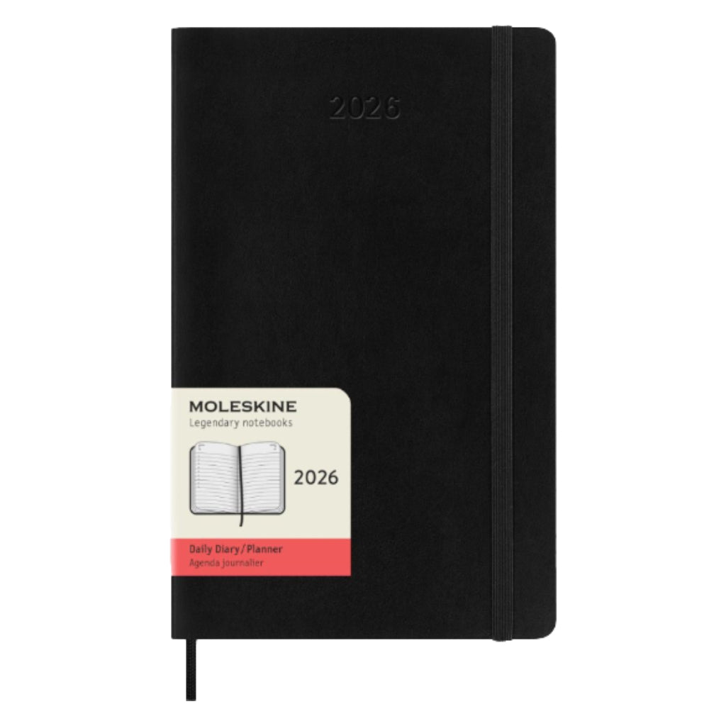 MOLESKINE 2026 Daily Diary/Planner A5, 13 x 21 cm, softcover, Black