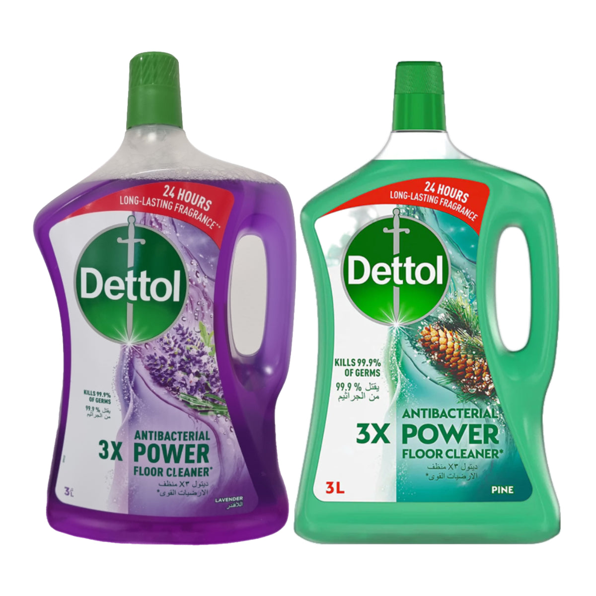 Dettol Floor Cleaner, Assorted Scents, 3 Litres