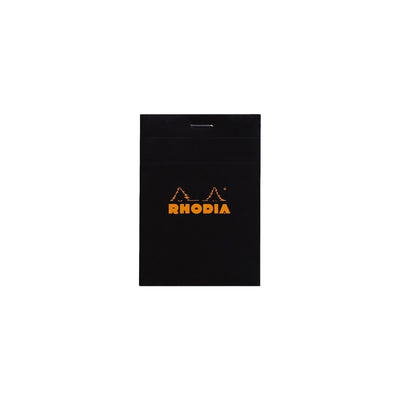 RHODIA Notepad, Graph Ruled, 80gsm, 80/pages, Black, Assorted Sizes