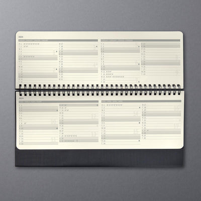 Sigel Desktop Planner CONCEPTUM 2024, hardcover, 300 x 143 x 18mm, Black