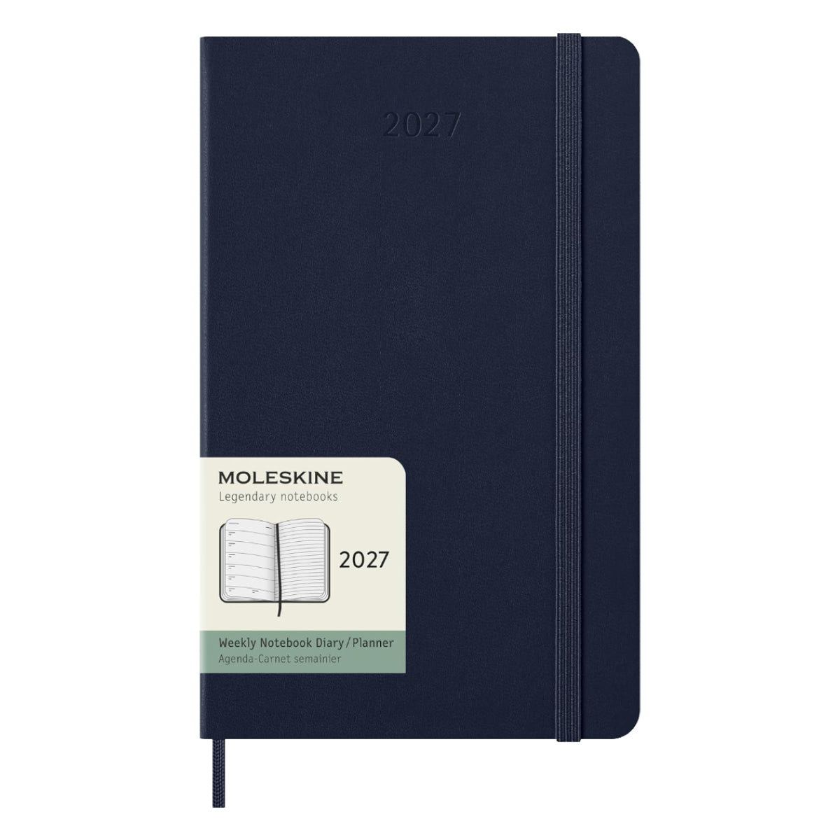 MOLESKINE 2027 Weekly Notebook Diary/Planner A5, 13 x 21 cm, softcover Sapphire Blue