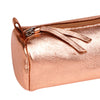 Clairefontaine Leather Round Pencil Case, Copper