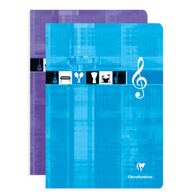 Clairefontaine Music Book A4, Staplebound, 96/pages, Assorted Colors