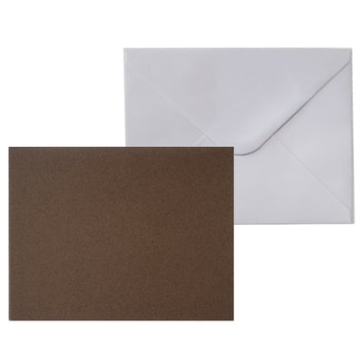 Colored Blank Folded Cards with Envelope, 14 x 11cm, Various Colors