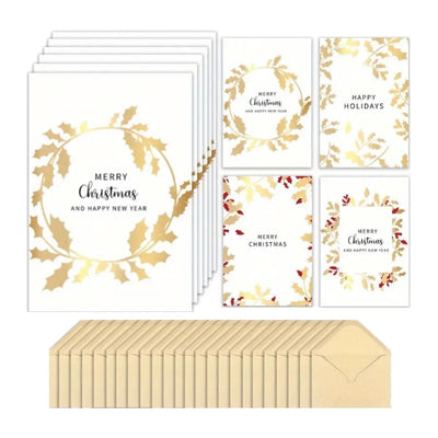 Mini Merry Christmas Card with Envelope, Assorted Designs, per piece