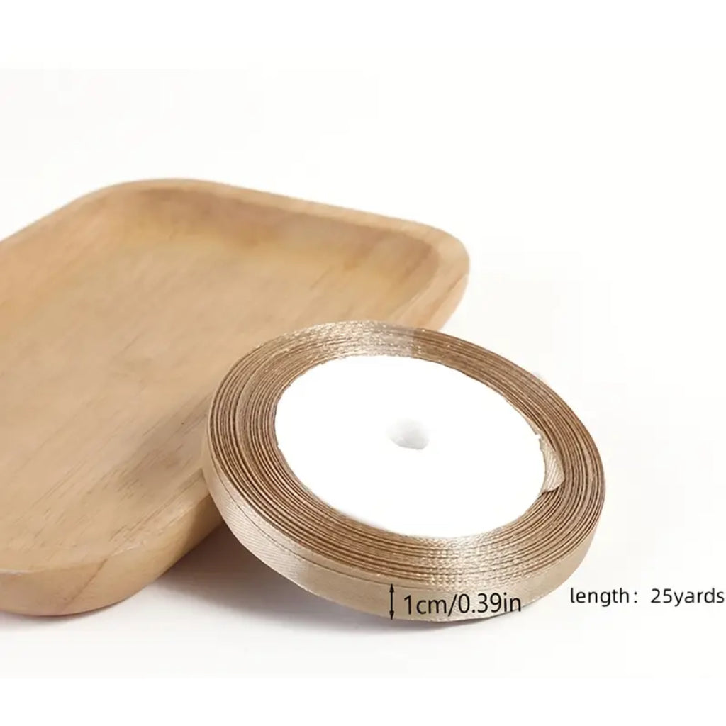 Satin Ribbon, available in 22mm and 25mm, Gold