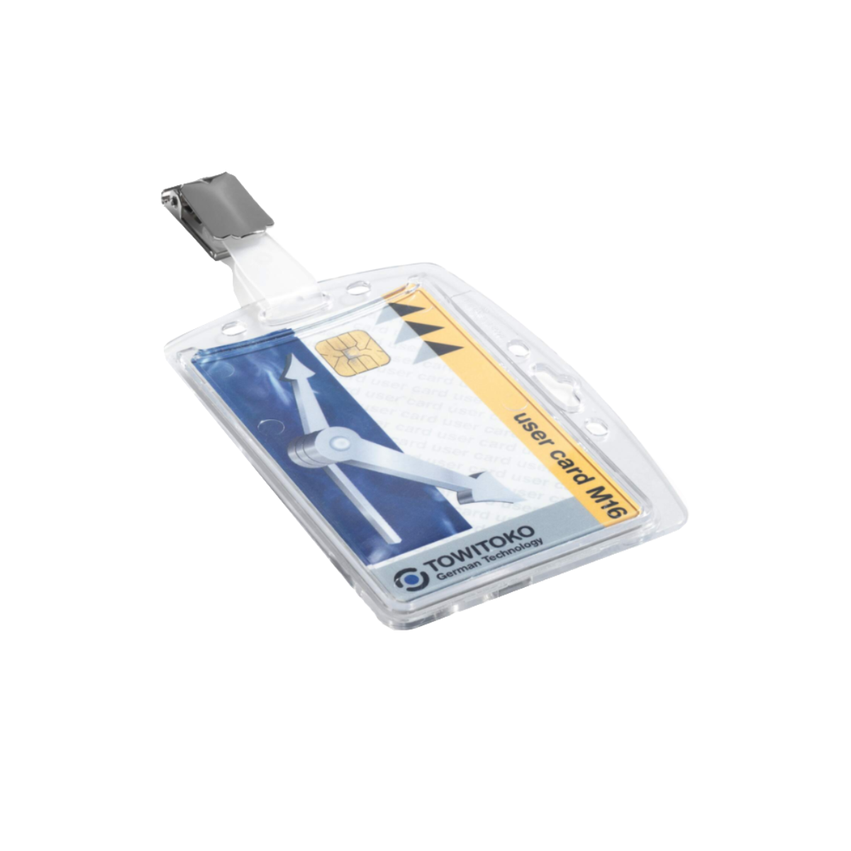 Durable Card Holder ENCLOSED with Clip Mono