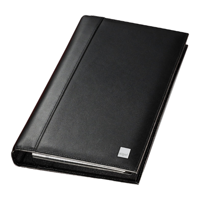 Sigel Leather Business Card Holder 160 Cards, Black