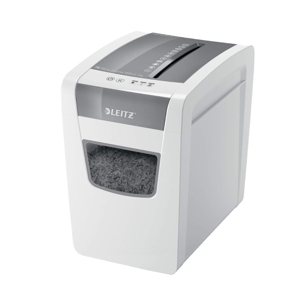 Leitz IQ Home/Office Slim Cross Cut Shredder, White