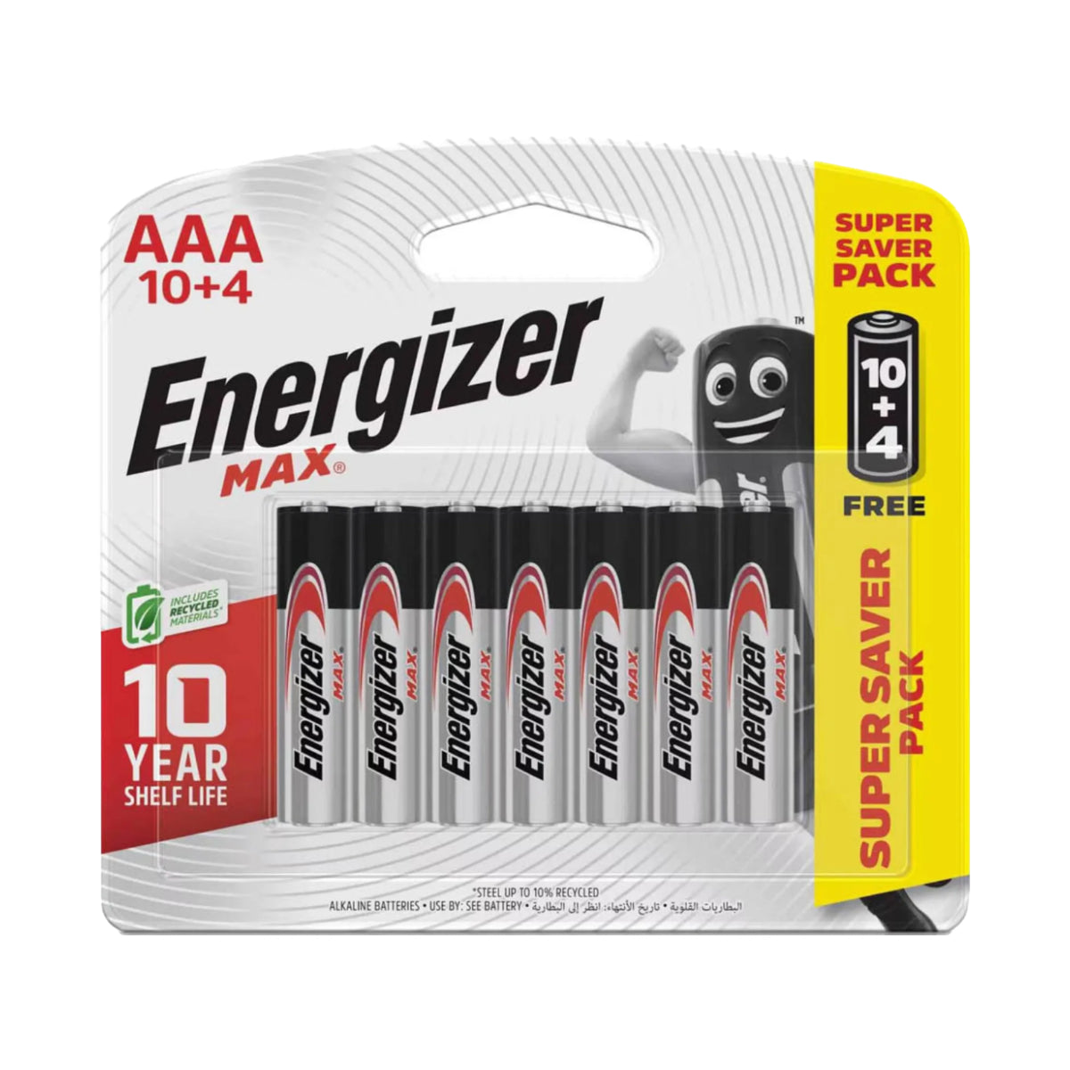 Energizer Alkaline Battery 10+4/pack
