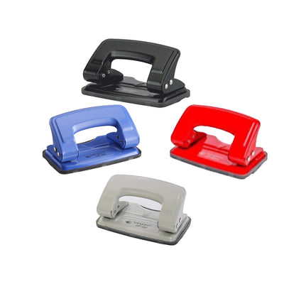 Kangaro 2 Hole Puncher DP-480, 12 Sheets Capacity, Assorted Colors