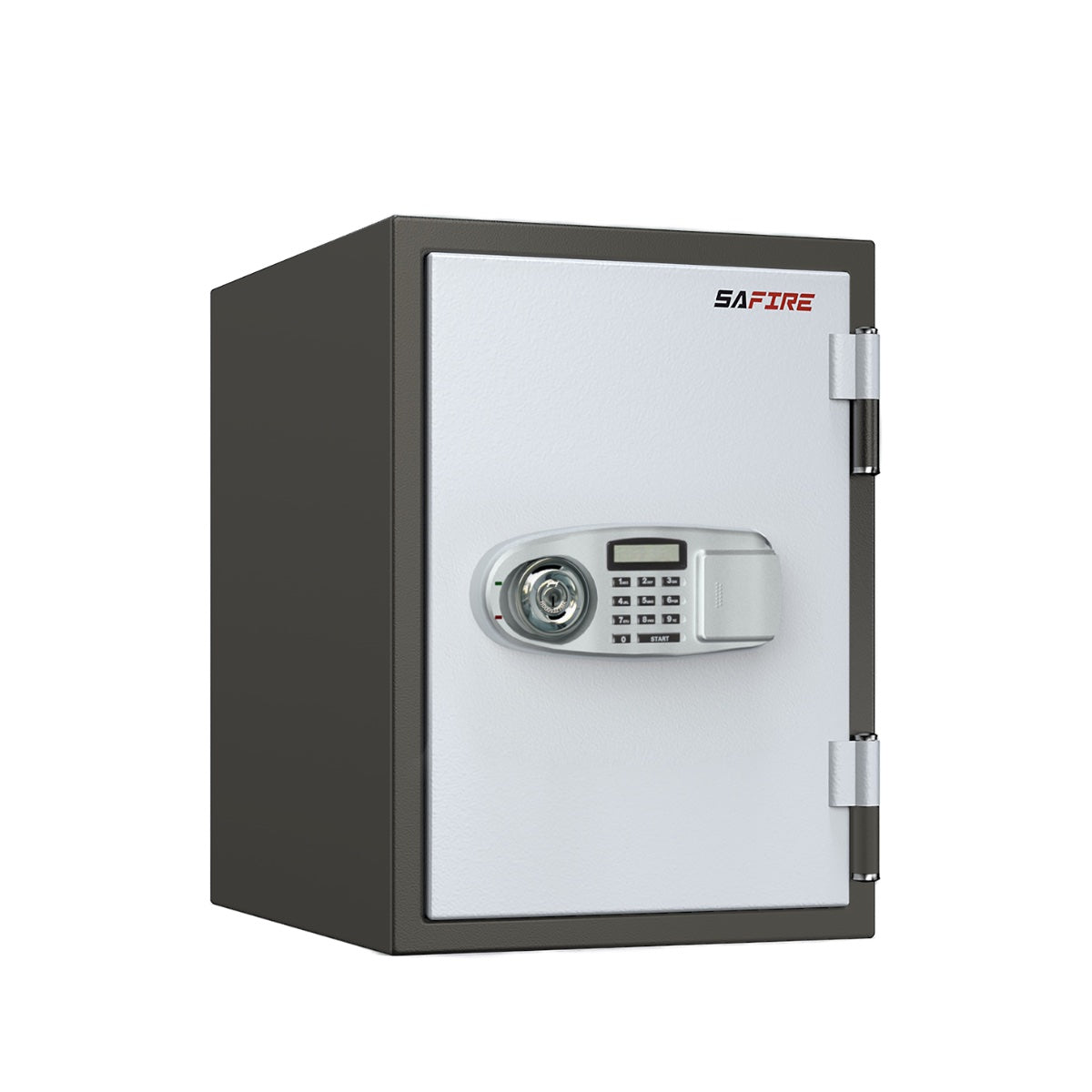 SAFIRE FR30 Fire Resistant Safe with 1 Key Lock + 1 Digital, Grey