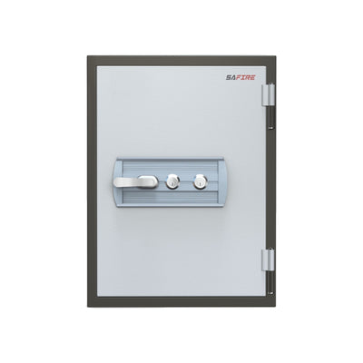 SAFIRE FR40 Fire Resistant Safe with 2 Key Lock, Grey