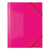 Herma Folder A4 with elastic fastener PP, Neon Pink