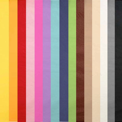 Colored Tissue Paper, 17gsm, 50 x 75 cm, 25 sheet/pack, Various Colors