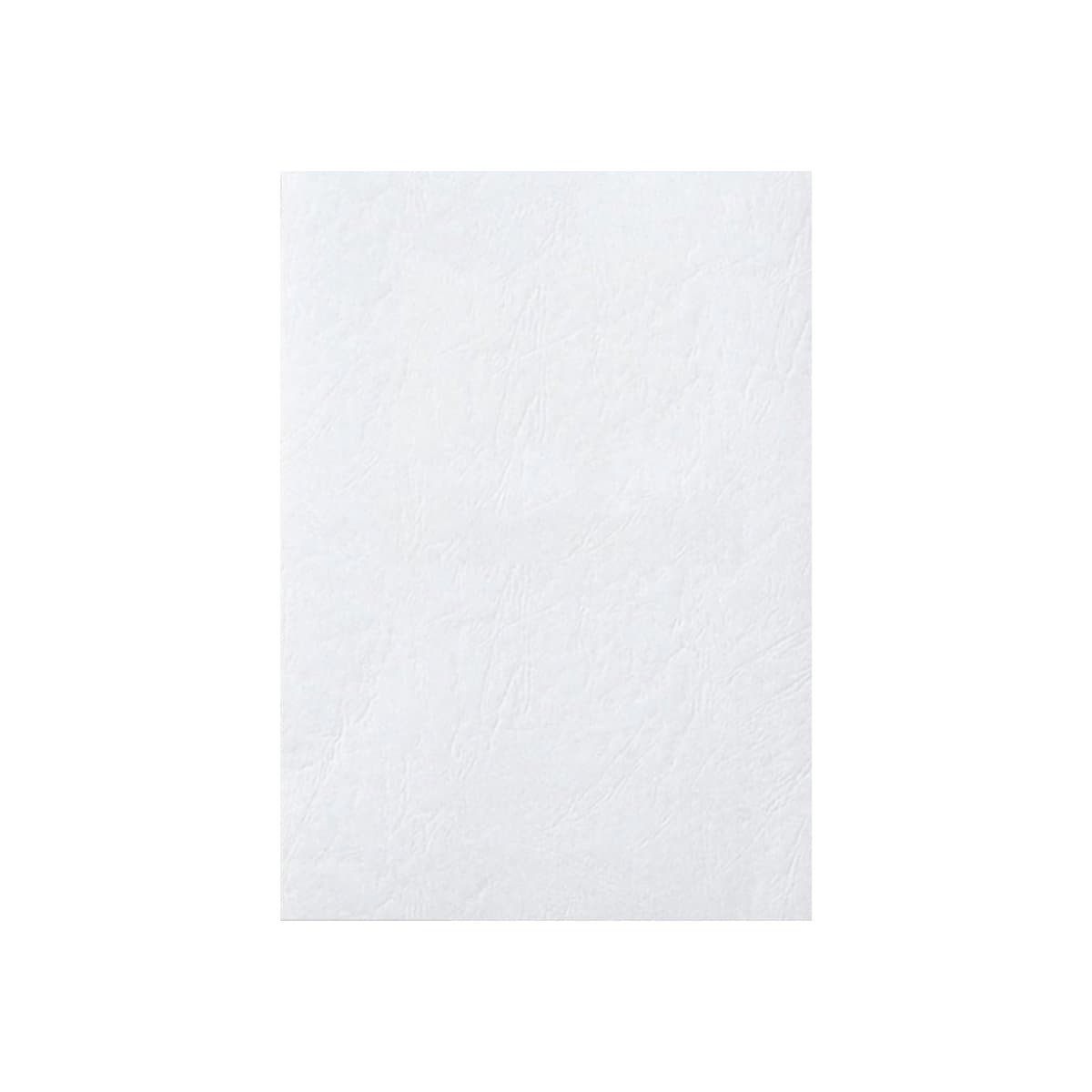 Deluxe Embossed Leather Board Binding Cover, 100/pack, White