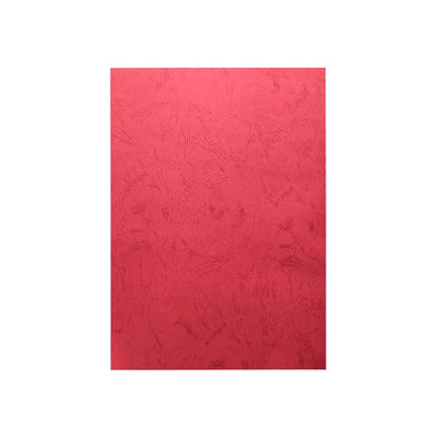 Deluxe Embossed Leather Board Binding Cover, 100/pack, Red