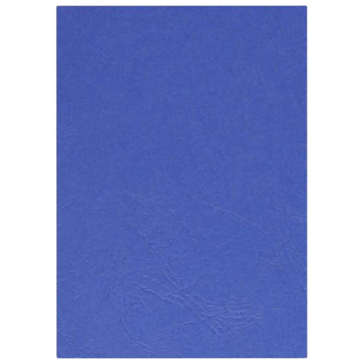 Deluxe Embossed Leather Board Binding Cover, 100/pack, Dark Blue