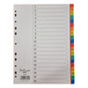 Deluxe Divider Plastic Colored A4, with numbers 1-20