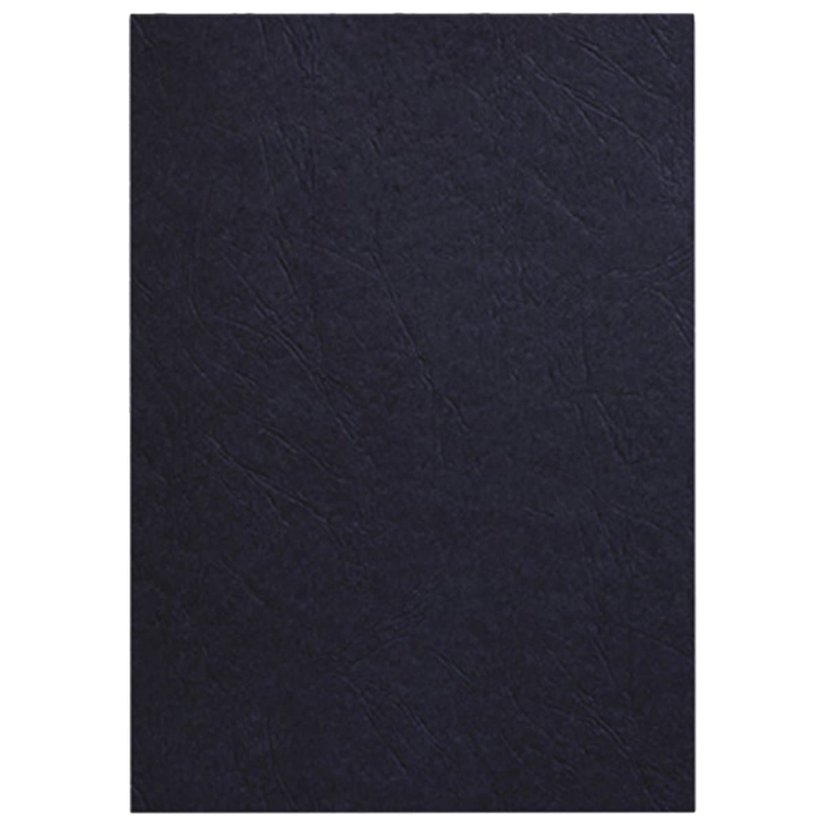 Deluxe Embossed Leather Board Binding Cover, 100/pack, Black