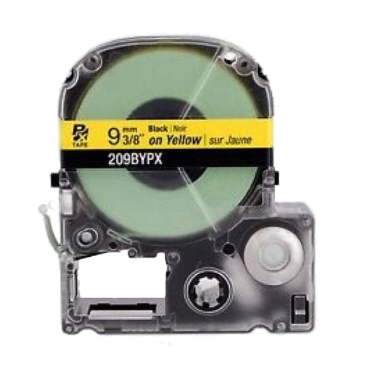 Epson LABELWORKS PX 9mm 209BYPX Tape, Black on Yellow