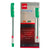 Cello Ballpoint Pen Finegrip soft tip, 0.7mm, 12/box, Green