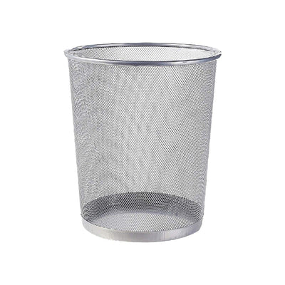 Partner Metal Mesh Waste Bin, Silver
