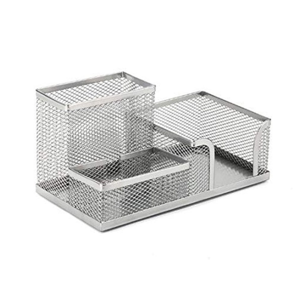 Partner Metal Mesh Desktop Organizer, Silver