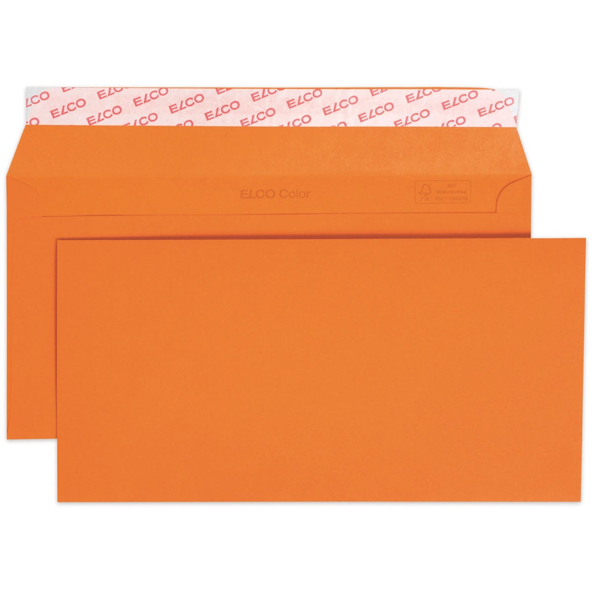 Elco Color Envelope C5/6 DL, 4.5" x 9", 100g, 25/pack, Orange