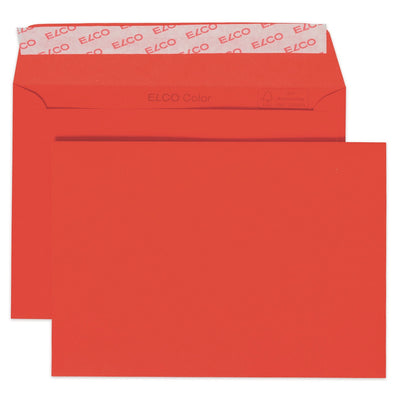 Elco Color Envelope C6, 4.5" x 6.5", 100g,  25/pack, Red