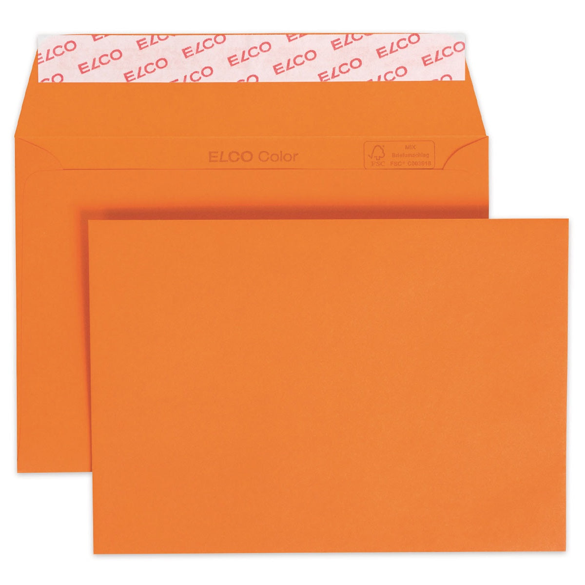 Elco Color Envelope C6, 4.5" x 6.5", 100g,  25/pack, Orange