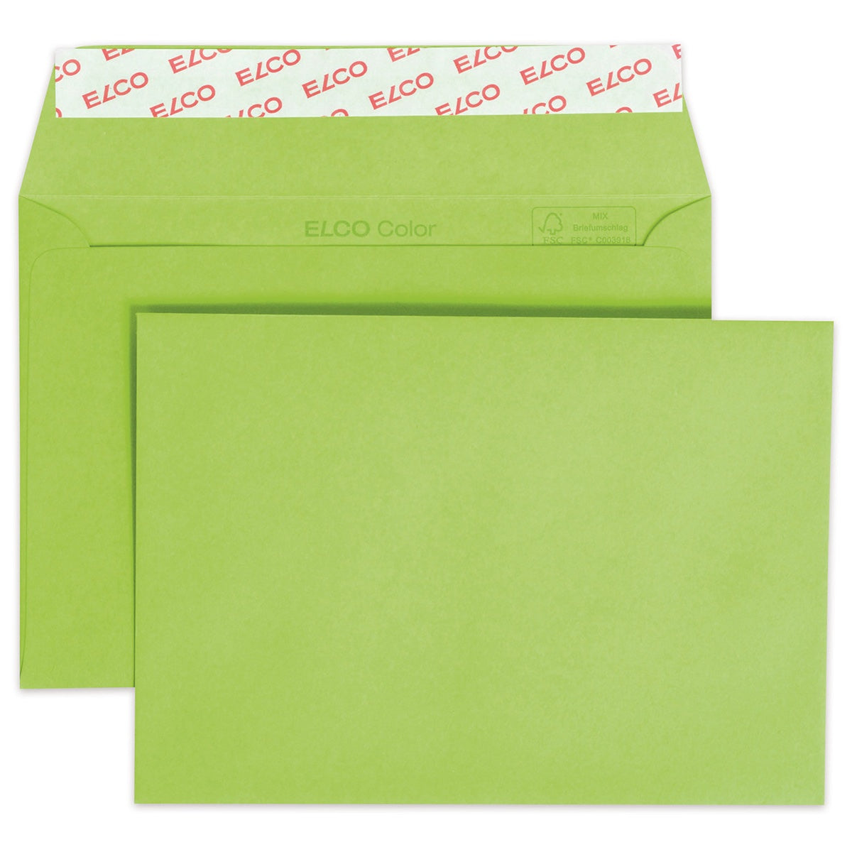 Elco Color Envelope C6, 4.5" x 6.5", 100g,  25/pack, Green