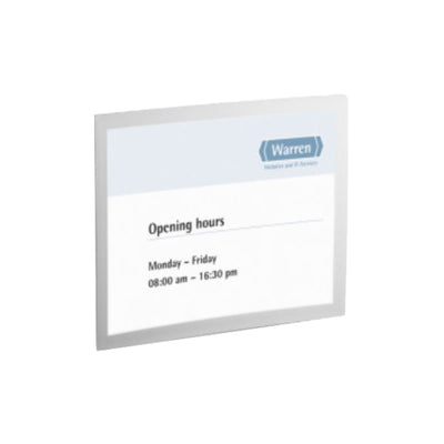 Durable DURAVIEW WALL A4, Aluminium Signboard with Magnetic Frame, Silver