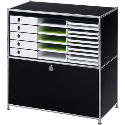 styro styroval PRO, 5 Open Drawers, Black