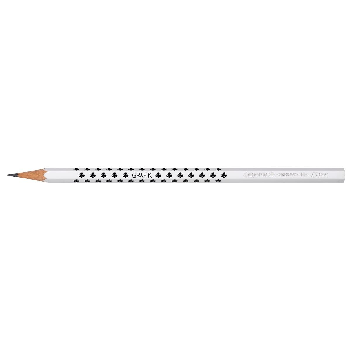 CARAN d'ACHE Graphite pencil 'CARD CLUB' HB, White
