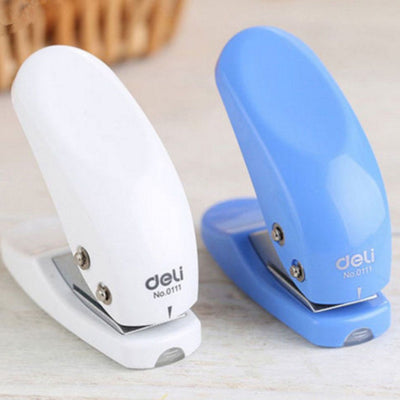 deli Single Hole Puncher No. 0111, 10 Sheets Capacity, Assorted Colors