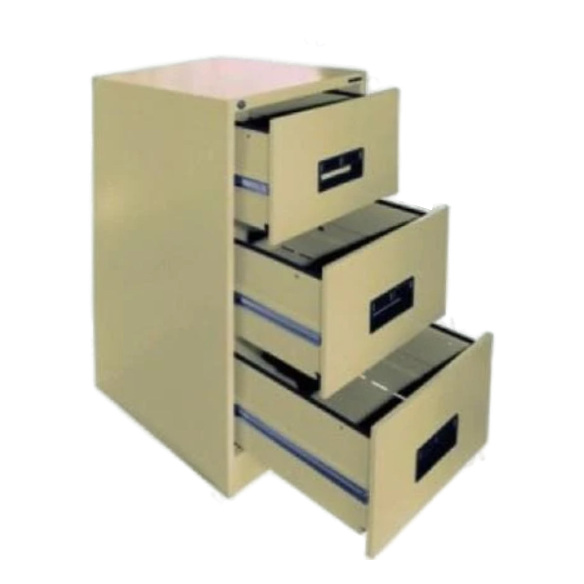 Hadid 3 Drawers Filing Cabinet, Putty