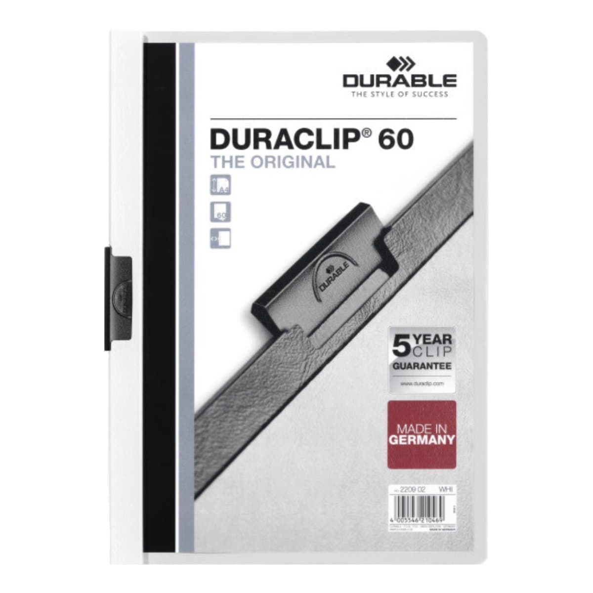 Durable Duraclip 60, A4, White