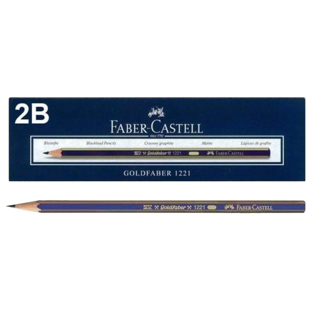 Faber Castell Graphite pencil GOLDFABER 1221, 2B