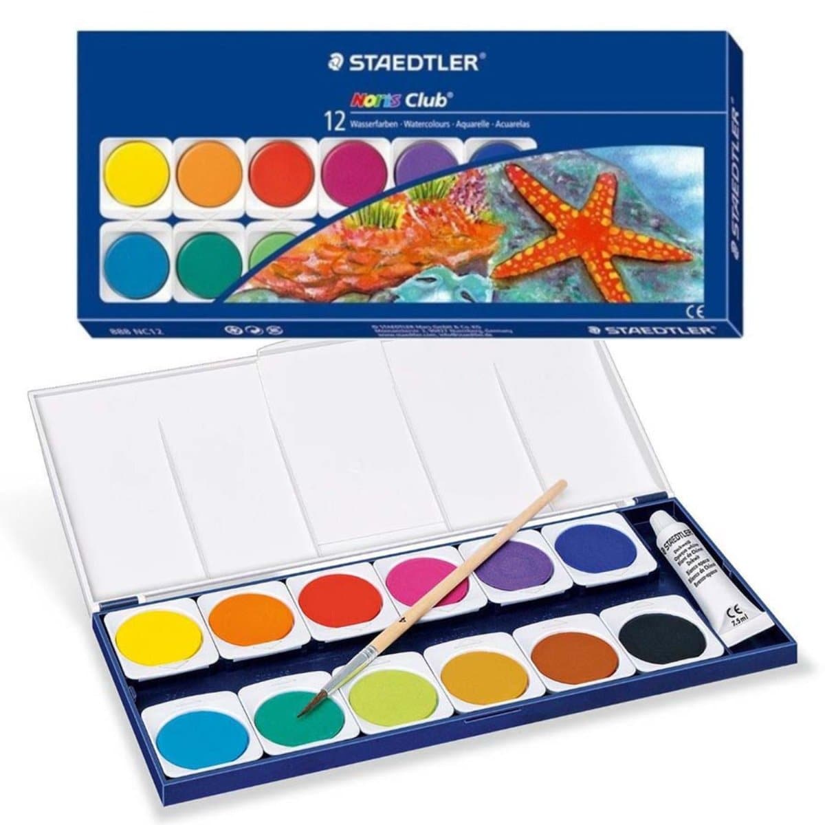 Staedler Noris Club Watercolors, 12/pack