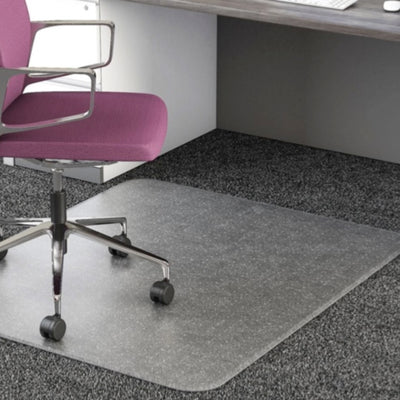 Chair Mat for carpets, studded, 90 x 120 cm, Clear