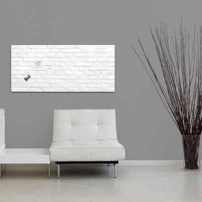 Sigel Magnetic Glass Board ARTVERUM, 91 x 46 cm, White Brick
