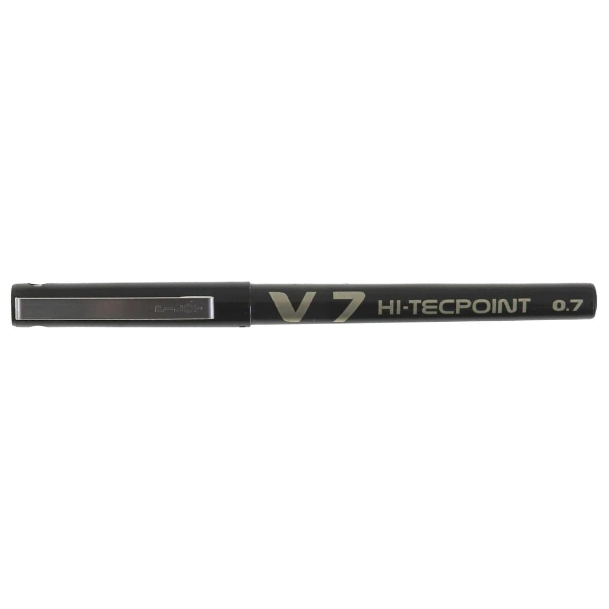 Pilot V7 Hi-Tecpoint BX-V7 Roller Ball Pen, 0.7mm, Black