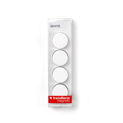 Trendform Super Strong Magnet WHITE, 23mm, 4/pack, White