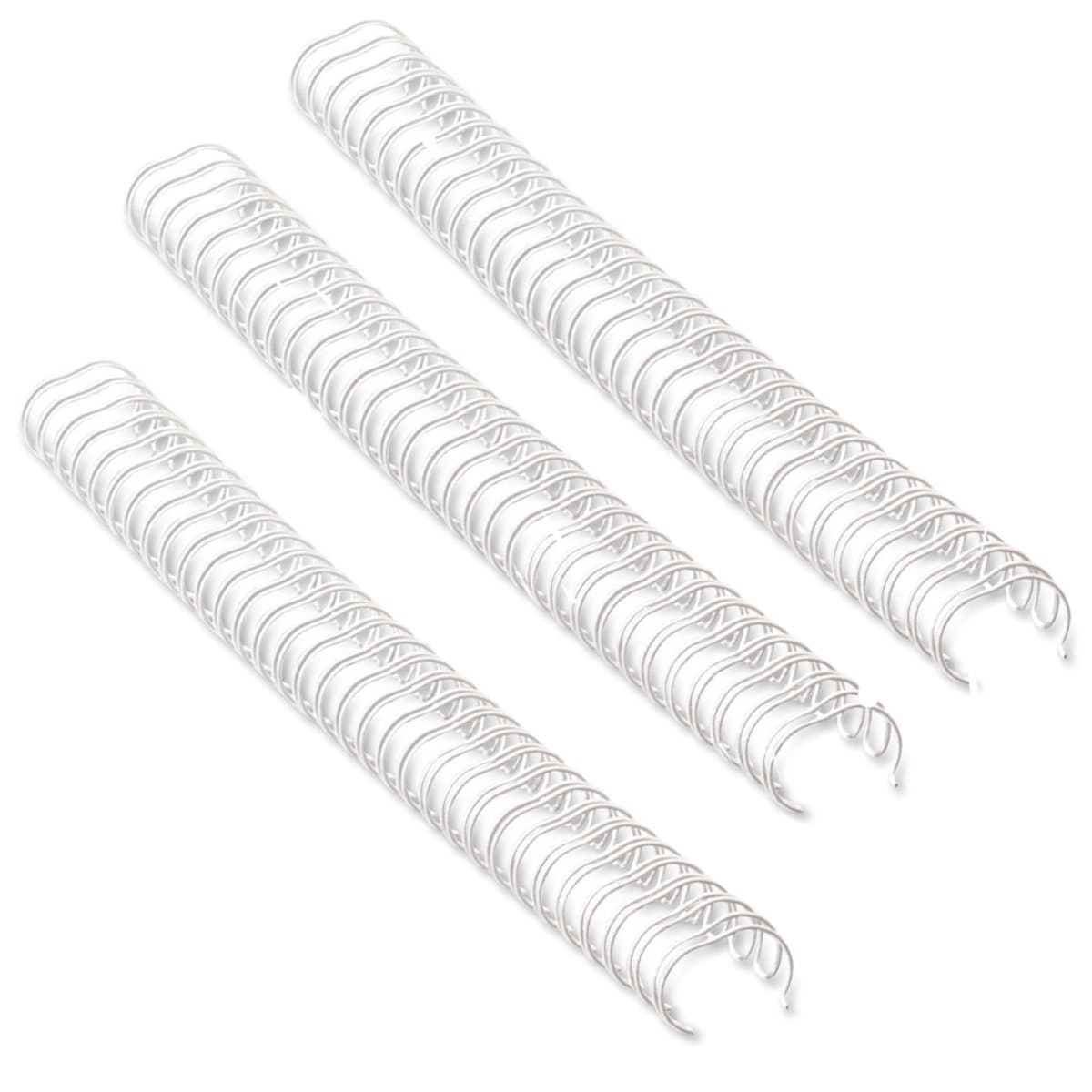 Fellowes Wire Binding Rings 3:1", 34 Loops, White