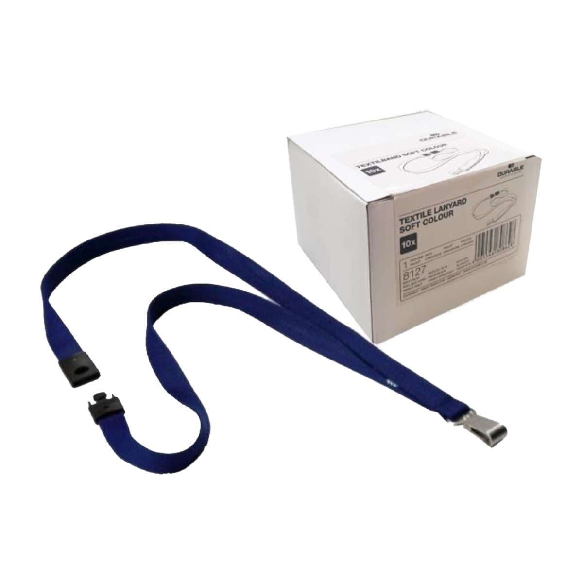 Durable Textile Lanyard 15 mm, Midnight Blue